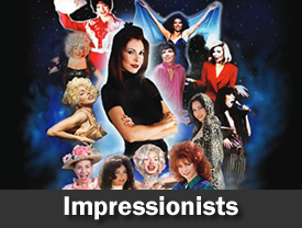 Singing and comedy impressionists available for your next corporate banquet or college event.